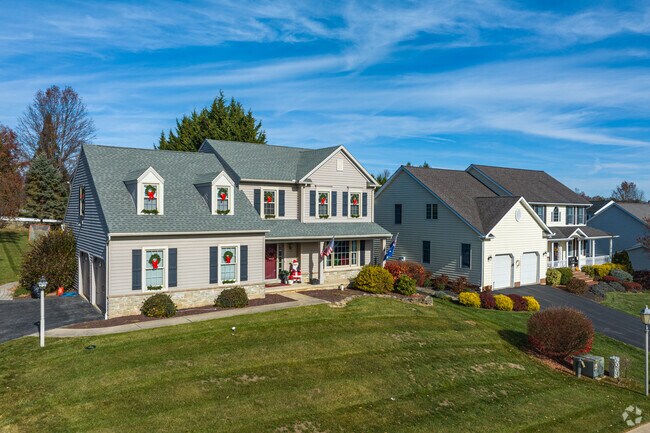 Large Traditional style homes can be found in quiet neighborhoods in New Freedom.