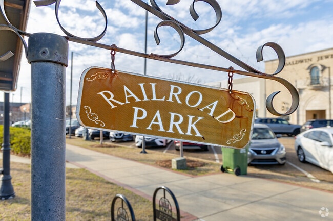 There are references to the railroad everywhere in Ruston and its influence on the city.