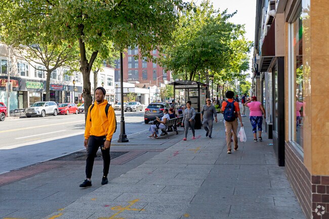 A normal day in the nieghborhood walking along Maroneck Ave.