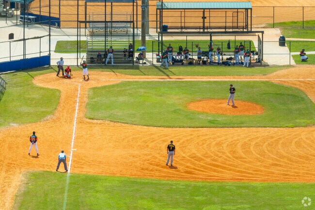 Bear Creek Recreation Complex features baseball fields and family recreation.