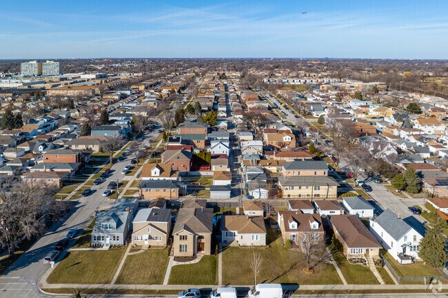 A residential neighborhood within Harwood Heights.