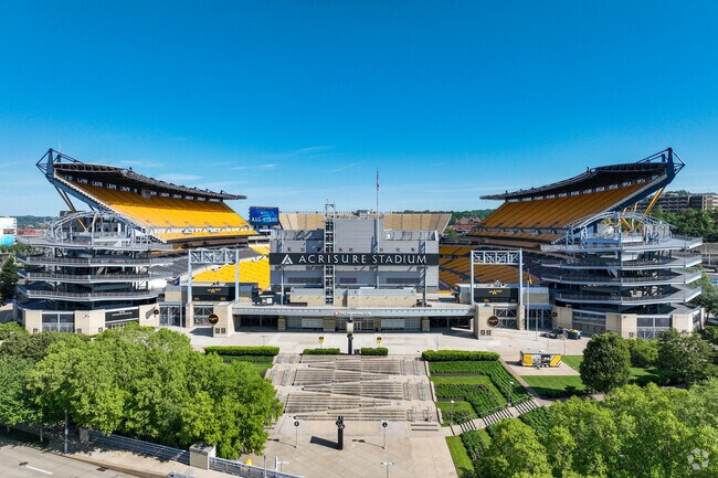 Acrisure Stadium is home of the Pittsburgh Steelers.