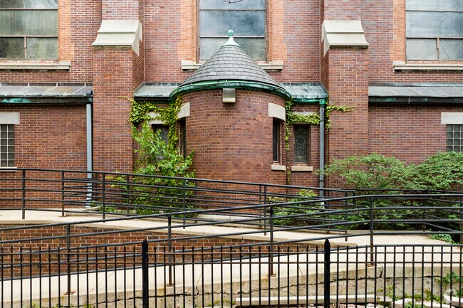 The architectural details are inspiring at St Matthias School.