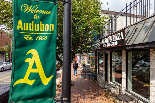 Merchant Street in Downtown Audubon sports local eateries, shops and offices.