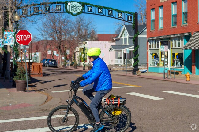 Platt Park's relatively quiet streets are enjoyed by local cyclists.