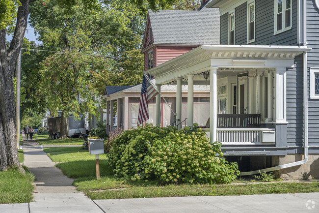Large porches are not uncommon features for Lawrence-City Park's homes.