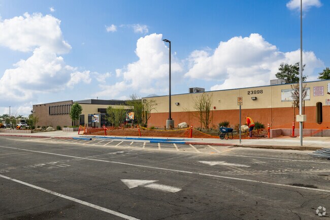 Sunnymead Middle School in Moreno Valley has a dedicated student drop-off zone.