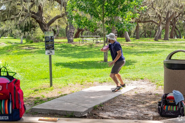 Disc golf is a wildly popular sport at parks in Brigadoon of Clearwater.