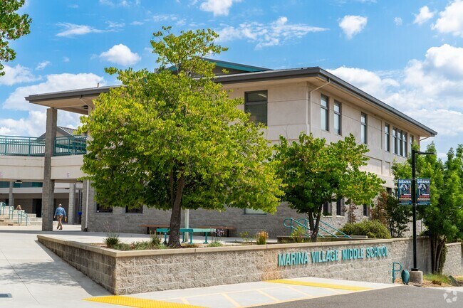 Marina Village Middle School is a highly rated school in The Promontory.