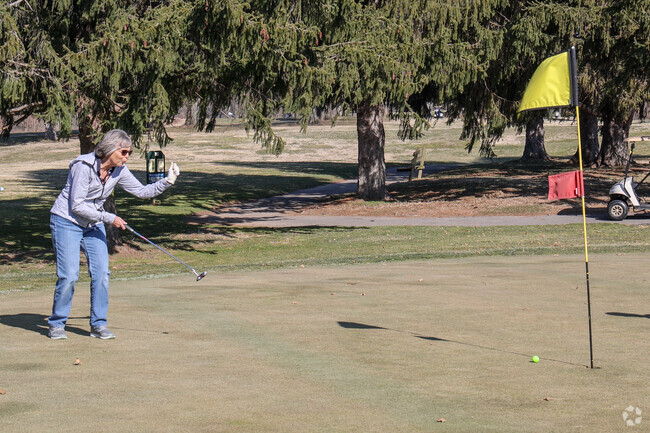 The scenic 9 hole public golf course in Druid Hills is one of the most popular in Louisville.