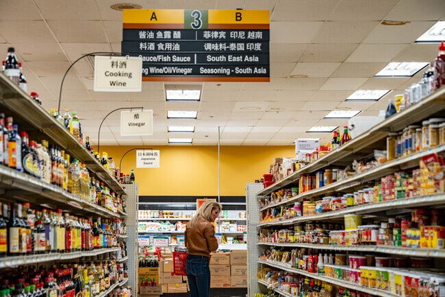 Shoppers browse global goods at CAM International Delight.