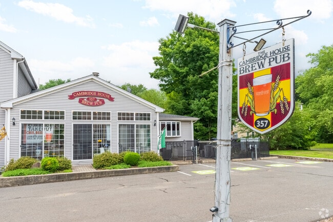Cambridge House Brew Pub in Granby hosts craft pours and live music.