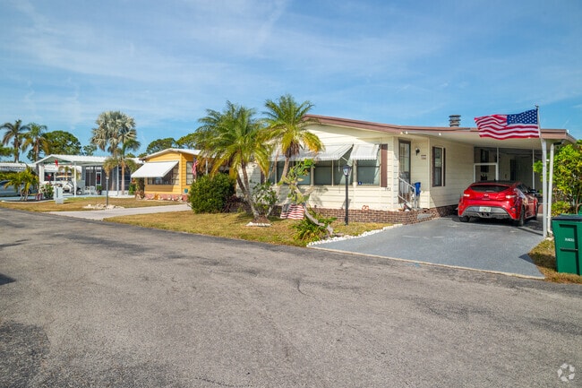 The streets of Coastal North Naples are lined with manufactured homes of various styles & sizes.
