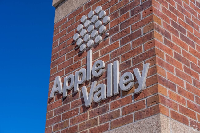 Signs at all the major intersections welcome people to Apple Valley.