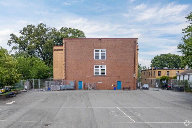 Pleny of room to play outtdoors during recess at James A Garfield School.
