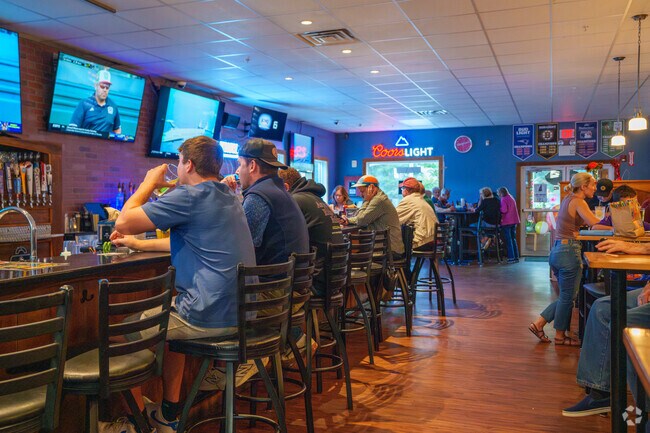 Catch the game with a cold one, tasty food, and good friends at Kimball's Cavern in Pembroke.