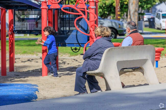 Watching the kids at Siverado Park is popular year round.