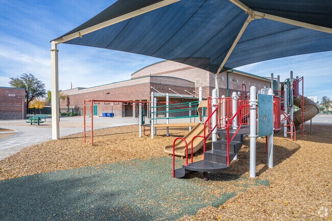 Exercise on the playground at Sierra Verde Elementary School in Glendale.