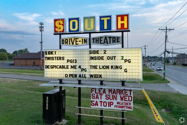 Marion Franklin residents can enjoy an old-time drive-in movie theater.