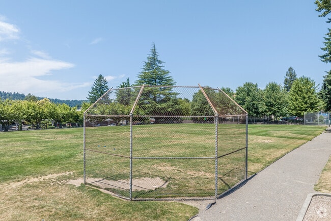 The Baseball Diamond at St. John The Baptist Catholic School in Historic Milwaukie.