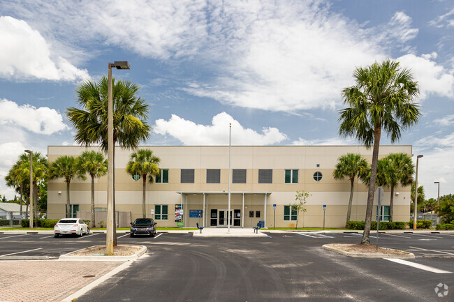 Herbert Cambridge Elementary School in Naples has a central main entrance.