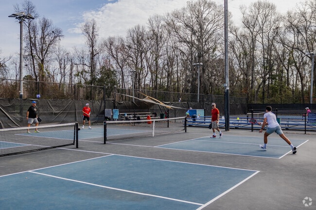 Meet friends for a fun game of pickleball at Collins Park in Ashley Acres.