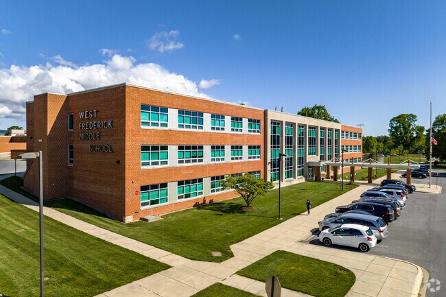 West Frederick Middle School serves the students of Baker Park from grades 6 to 8.