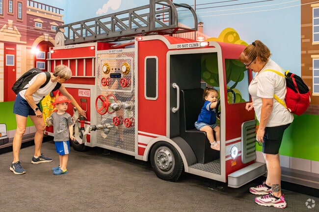 Several local Visalia businesses contribute to the ImagineU Children's Museum near the Oval.