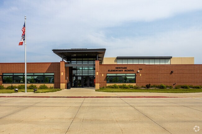 Heritage Elementary has modern facilities to improve the quality of life in Grimes.