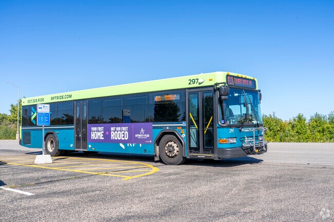 The bus is a convenient way to get around the Northwest area.