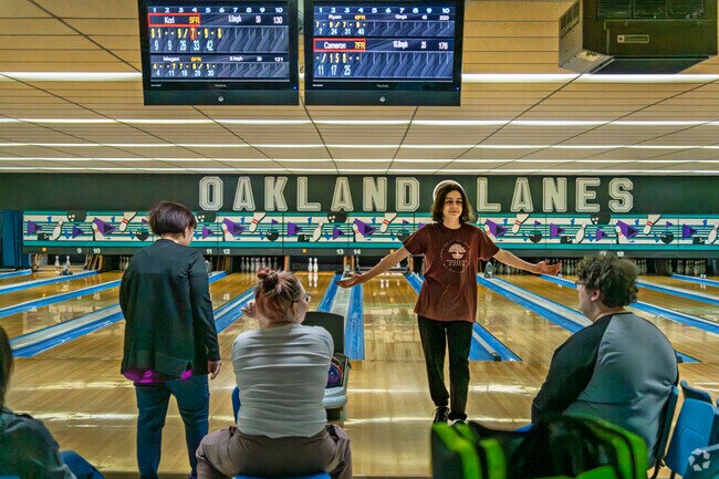 South Benham locals enjoy bowling at Oakland Lanes, minutes from the neighborhood.