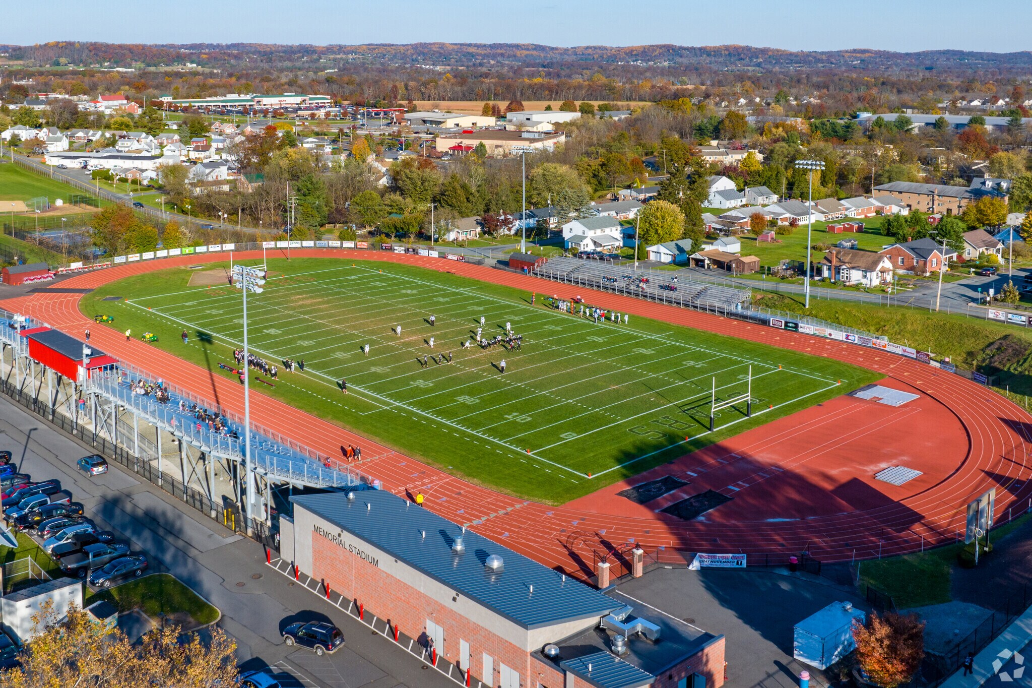 Spend Friday nights under the lights of Oley High School football stadium cheering on the team.