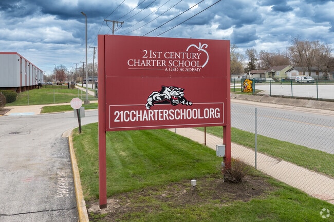 Gary Virtual Academy Public Elementary & Middle School pylon.