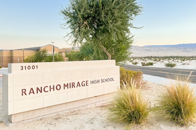 Rancho Mirage High School is located on Indian Trail.