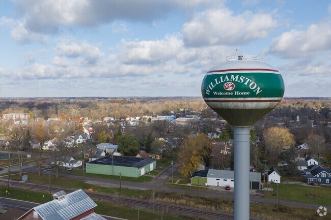 Downtown Williamston is approximately 15 miles east of Lansing.
