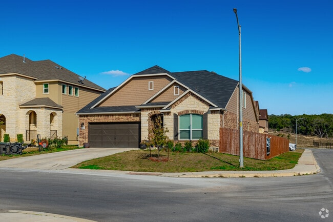 A ranch-style home with an A-frame roof in Cedar Creek.