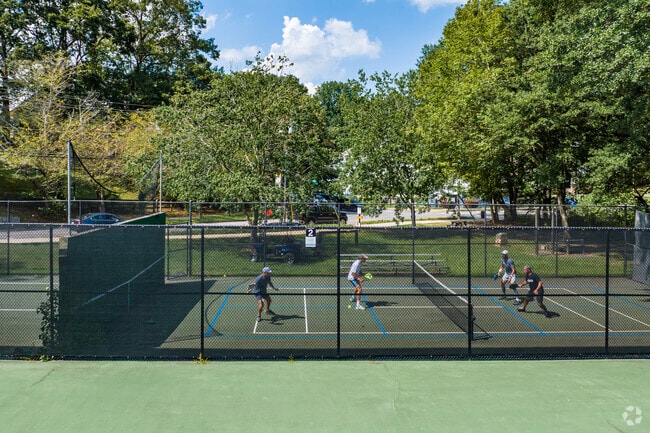 Residents can spend their afternoons at the courts in Chastain Park.
