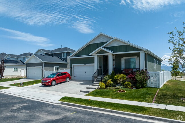 Newly built ramblers, located in the Silverlake Subdivision, offer scenic views of Utah Lake and the Wasatch Mountains.