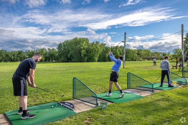 Corryville residents enjoy convenient access to nearby driving ranges, perfect for a relaxing afternoon on the green.