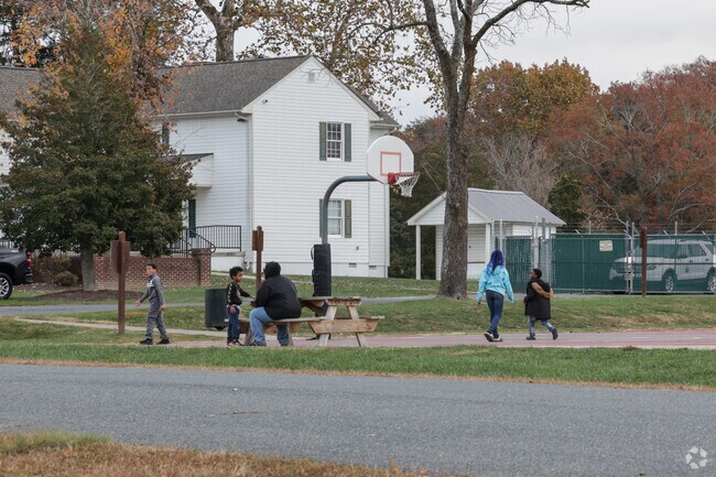 Enjoy a friendly game of hoops in Leavells neighborhood.