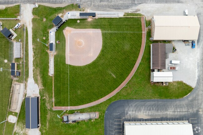 South Vermillion Public Middle School baseball diamond aerial.
