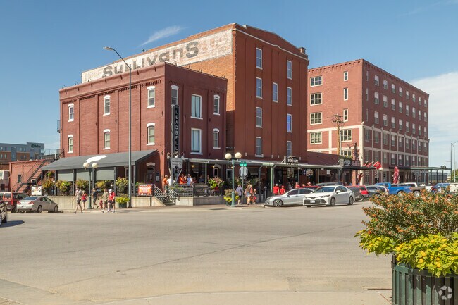 Renovated older buildings give the Lincoln downtown a fresh new look.