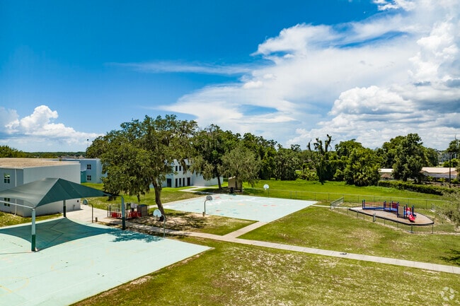 Symmes Elementary has a large play area for it's students.