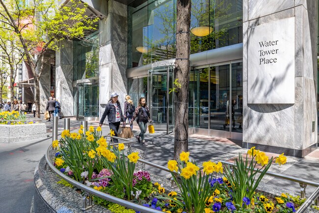 Water Tower Place, just North of Streeterville offers a variety of shops and restaurants.