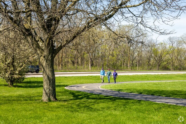 Busse Woods near Hatlen Heights has over 13 miles of paved trail.