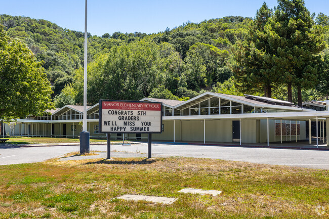 Manor Elementary School sits at the north end of Fairfax.
