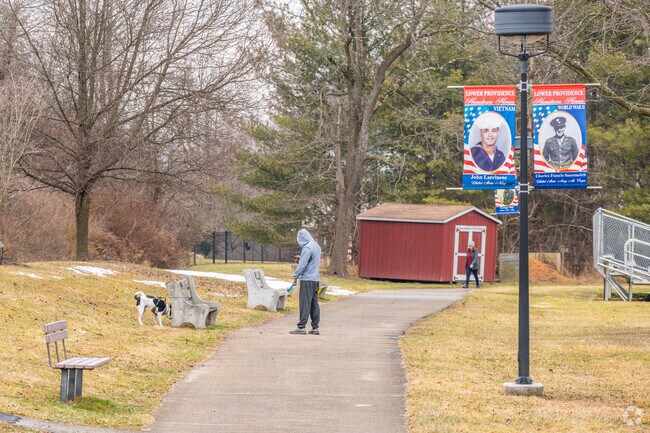 Take your pup for a walk at Eagleville Park.