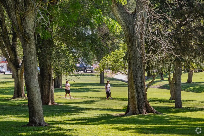 Enjoy a brisk morning walk at Belmont Park in Pueblo.