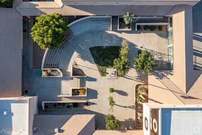 Entz Elementary School also has a nice courtyard.