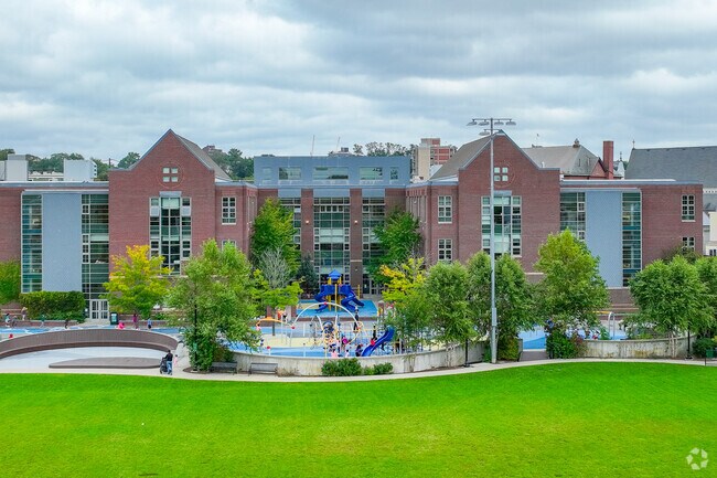 The student count is roughly 550 at Argenziano School in Somerville.